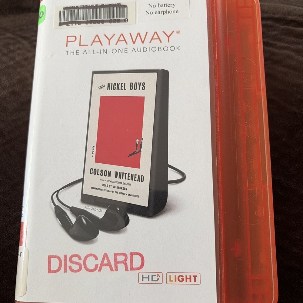 Playaway Audiobook Ex Library The Nickel Boys By Colson Whitehead